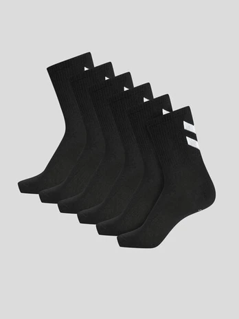 Hummel kojinės unisex HmlCHEVRON, juodos, 6 poros