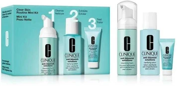 Clinique ANTI-BLEMISH SOLUTIONS 3-STEP SKIN CARE SYSTEM CASE 3 pcs