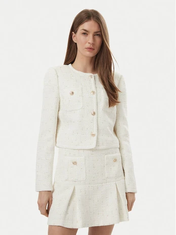 Guess Švarkas W6BN13 W4318 Kreminė Regular Fit