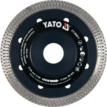Yato DEIMANTINIS DISKAS 115mm KERAMIKOS IR GRESUI PJOVYTI IR ŠLIFUOTI