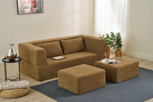 Modulinė sofa Asir Pirgos, ruda