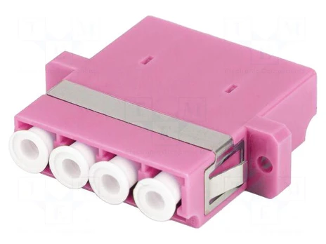 Adapter | OM4 | LC/UPC,both sides | 50/125um | violet | -40÷85°C