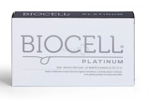 Maisto papildas BIOCELL PLATINUM minkštos kapsulės N40