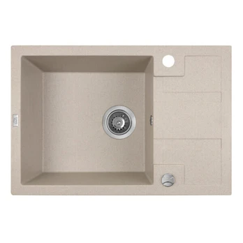 Granitinė virtuvinė plautuvė Laveo Barbados SBB_413T, Beige