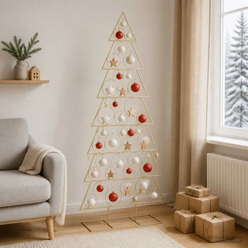 Metalinis Kalėdų medis KUOPIO 210 cm Plienas Auksinė