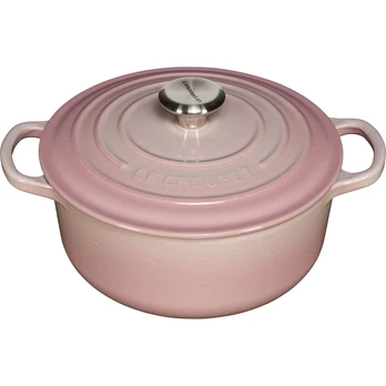 Le Creuset Signature Cast Iron- Round Puodas 20cm shellpink