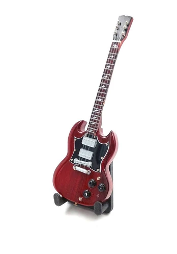 Mini gitara 15cm - BMG-008 Angus Young stiliaus