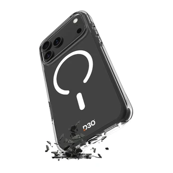 Dėklas Puro Impact Clear D3O TPU+PC Case Compatible with MagSafe for iPhone 17 Pro Max - Transparent