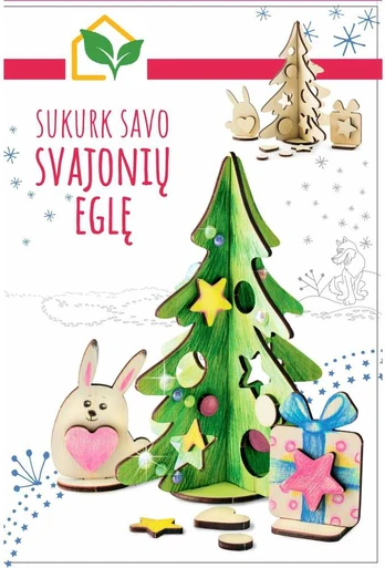 Kūrybinis rinkinys: sukurk savo svajonių eglutę