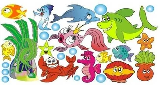 Lipdukas vaikams "Delfinas ir draugai 2"