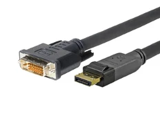 Kabelis Vivolink Displayport, DVI-D, 3 m, juoda kaina