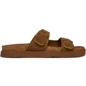 Tommy Hilfiger Šlepetės Cork Adjustable Suede Sandal FM0FM05869 Ruda