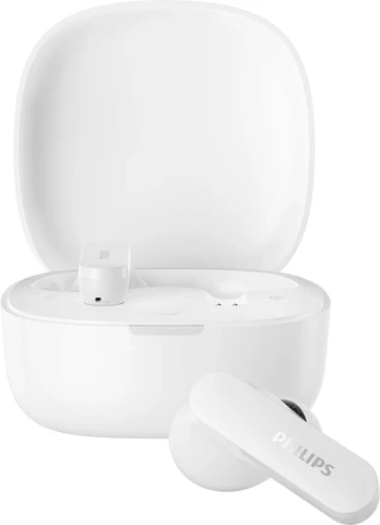 Tikros belaidės ausinės Philips, balta