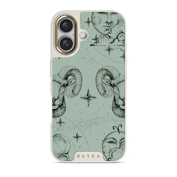 Aries - iPhone 16 Plus Case, Elite Light (MagSafe) / Gold / Turquoise