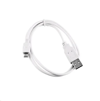 Kabelis USB C-Tech USB-A - microUSB 1 m Balta (CB-USB2M-10W)