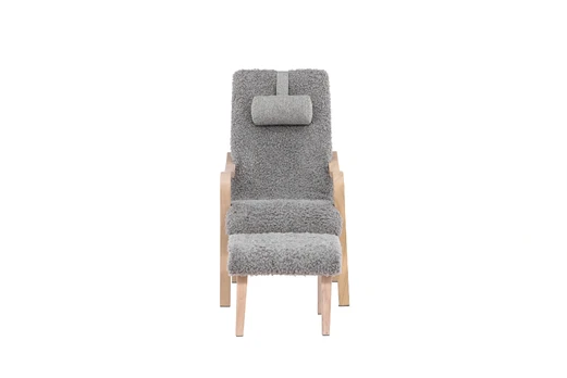 Fårö Lounge Chair - Oak Veneer / Light Grey