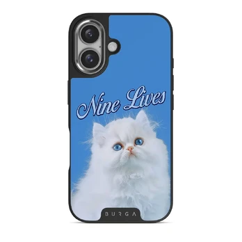 Nine Lives - iPhone 16 Case, Elite Dark (MagSafe) / Silver