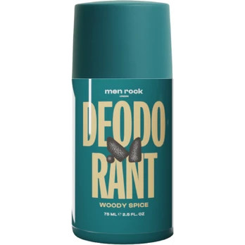 Men Rock Deodorant Woody Spice dezodorantas vyrams, 75 ml