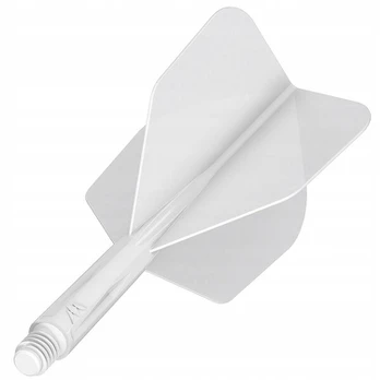 Dartų ašmenys su plunksnomis Mission Force 90 Short White N06