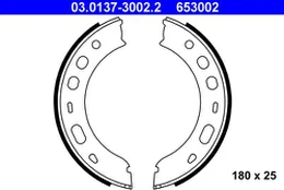 ATE 03.0137-3002.2 Brake shoe set kaina