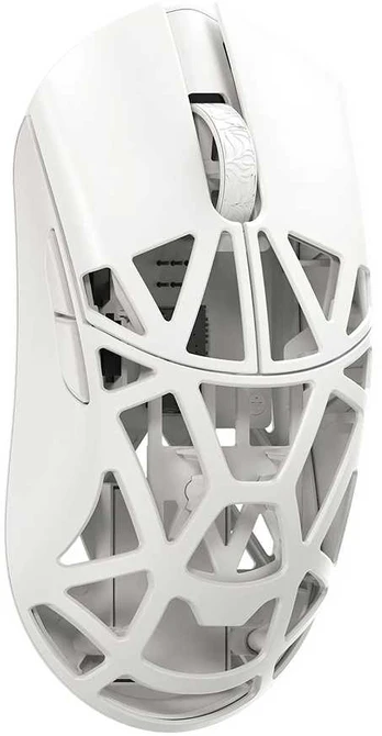 WLMouse Beast X Mini Pro Solid Sides, Omron Opticals Switches, White
