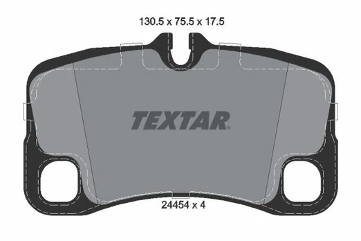Stabdžių trinkelių rinkinys, diskinis stabdys TEXTAR 2445401
