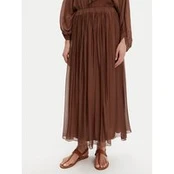 ViCOLO Midi sijonas TD0022 Ruda Regular Fit