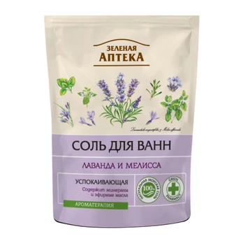 ZELENAJA APTEKA Vonios druska Levanda ir melisa, 500 g