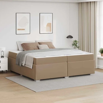Lovos rėmas Kapučino 200 x 200 cm Dirbtinė oda