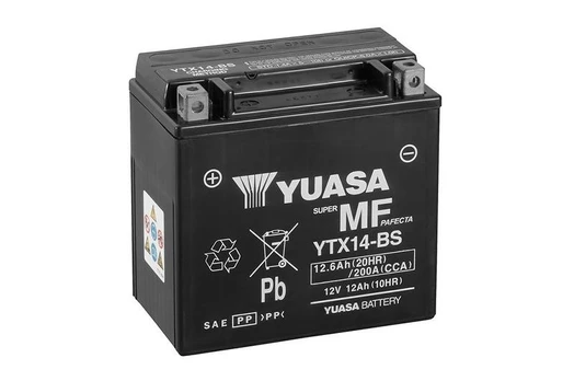 YUASA YTX14-BS 12.6Ah (C20) akumuliatorius