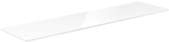 Mexen Uni vonios spintelės stalviršis, 190 cm, Baltas glossy