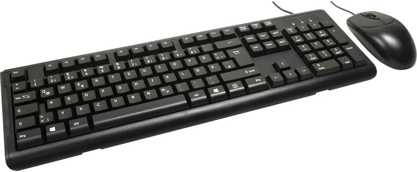 Inter-Tech Tas KB-102DE Klaviatūra+Maus Set, drahtgebuden