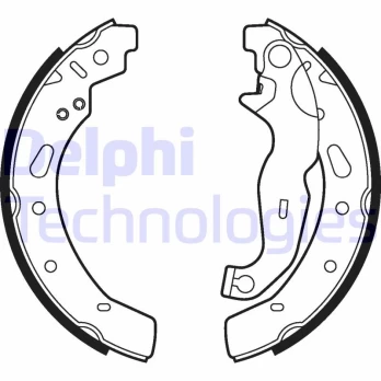 Stabdžių trinkelių komplektas DELPHI LS2028