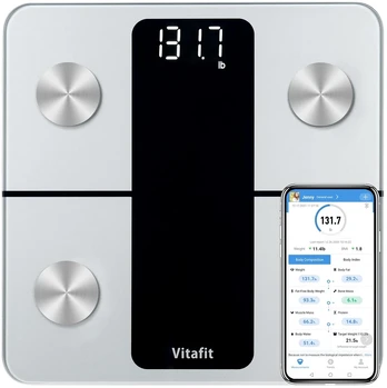 Vitafit išmaniosios kūno sudėties svarstyklės Bluetooth 182 kg, modelis VT7018