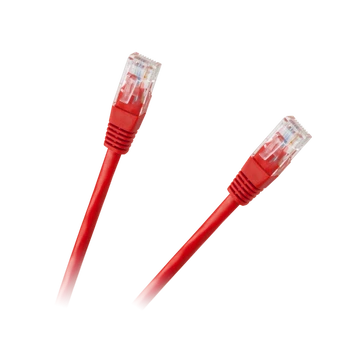 LP Oem Patchcord UTP 8c kabelis CCA 0.5m Raudonas