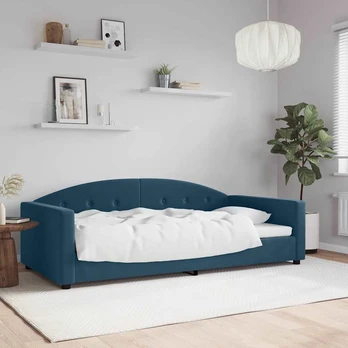 Lova Sofa, mėlynos spalvos, 100x200cm, aksomas