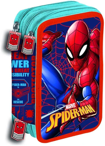 Manenti Marvel Spiderman Web triple pencil case