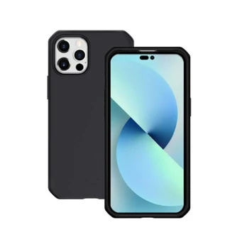 Dėklas Mobilis CASE FOR IPHONE 14 PRO SOLID/Juodas MAT SOFT BAG 6.1IN