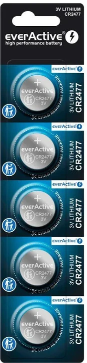 Bateria CR2477 everActive (blister 5 vnt.)