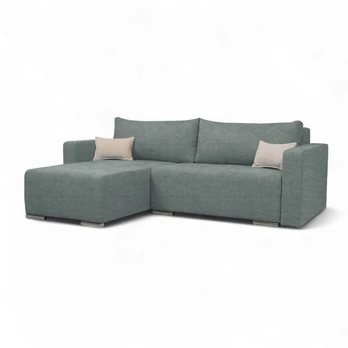 Kampinė sofa-lova Deka-S+, pilka