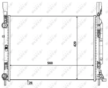 Variklio radiatorius NRF NRF 53004 kaina