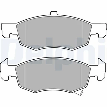 DELPHI LP3163 Brake pad set