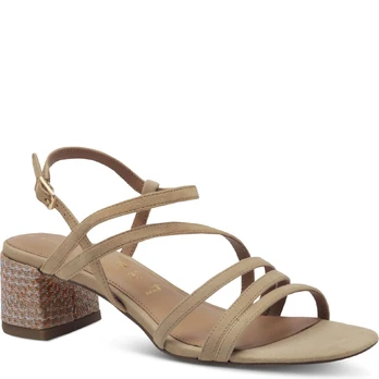 Basutės moterims, Smėlio, Sandal heel
