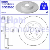 Stabdžių diskas DELPHI BG5298C kaina