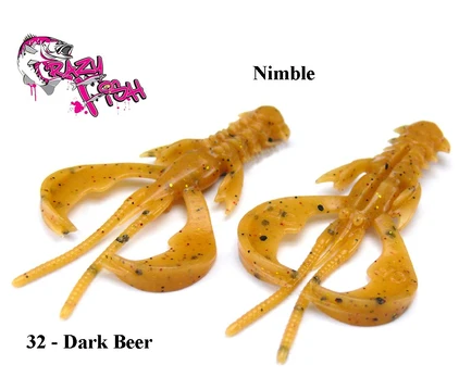 Masalas Crazy Fish Nimble 1.2"(3cm) Dark Beer Kalmaro