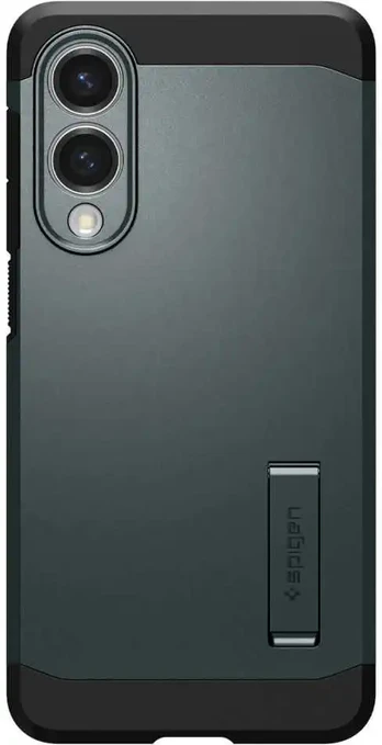 Žalias dėklas Samsung Galaxy S25 Edge telefonui "Spigen Tough Armor MAG Magsafe"