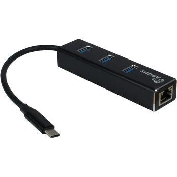 HUB USB TRITON Inter-Tech ARGUS IT-410 USB 3.2 Gen 1 (3.1 Gen 1) Type-C Juodas