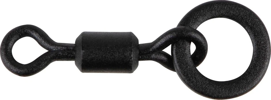 Suktukai Fox Edges Mini Hook Ring Swivels, 10 vnt.