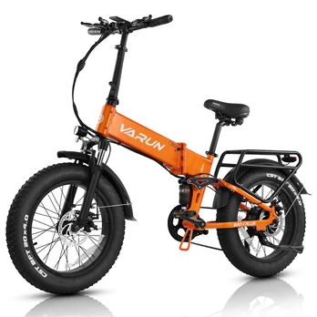 Elektrinis dviratis VARUN S20-2 20", oranžinis