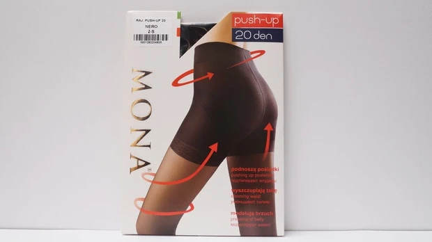 Moteriškos pėdkelnės MONA Push Up 20 Nero
